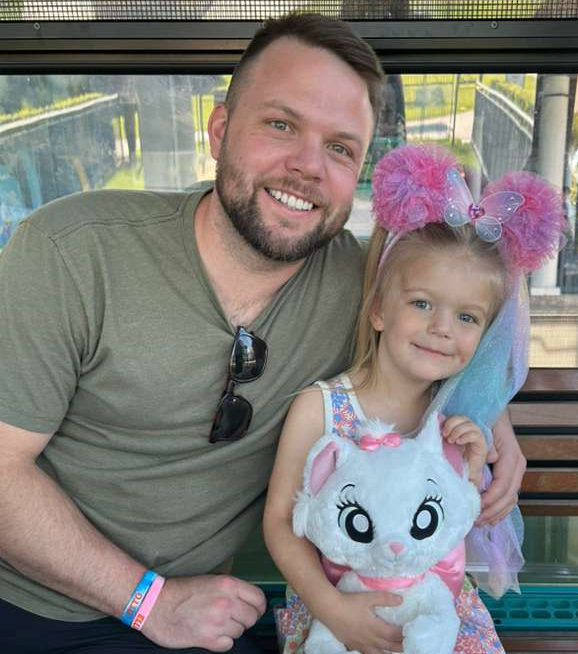 Todd with daughter Fern